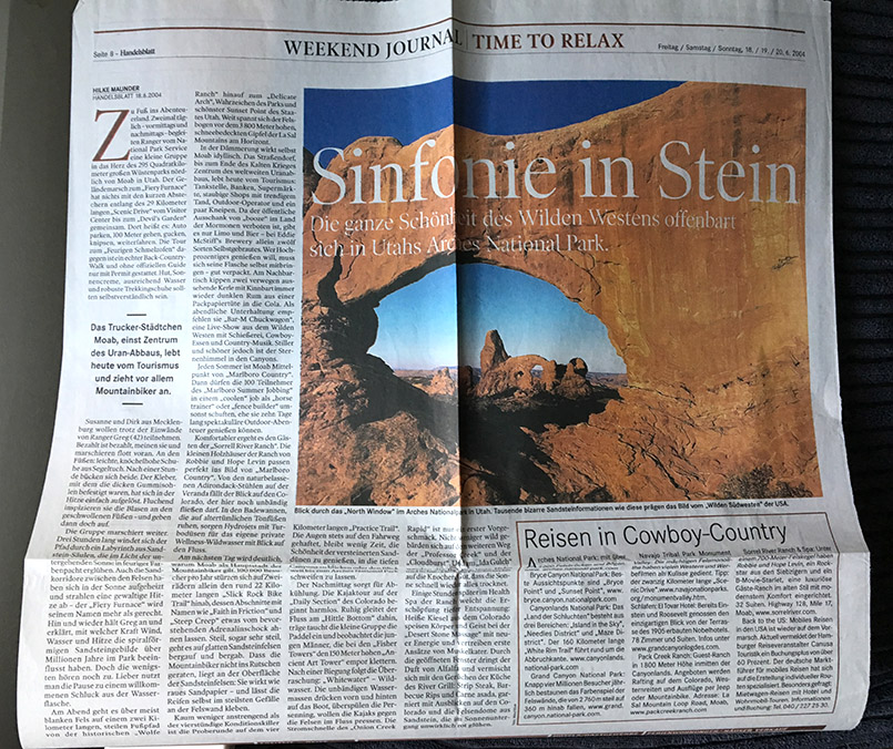 Sinfonie in Stein: ein Bericht über die Nationalparks in Utah und Arizona von Hilke Maunder