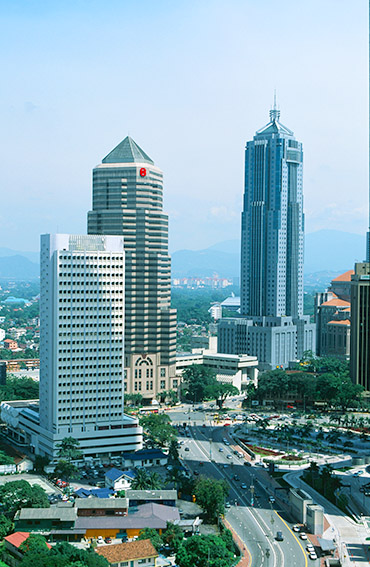 Kuala Lumpur: die Skyline gen Nordosten
