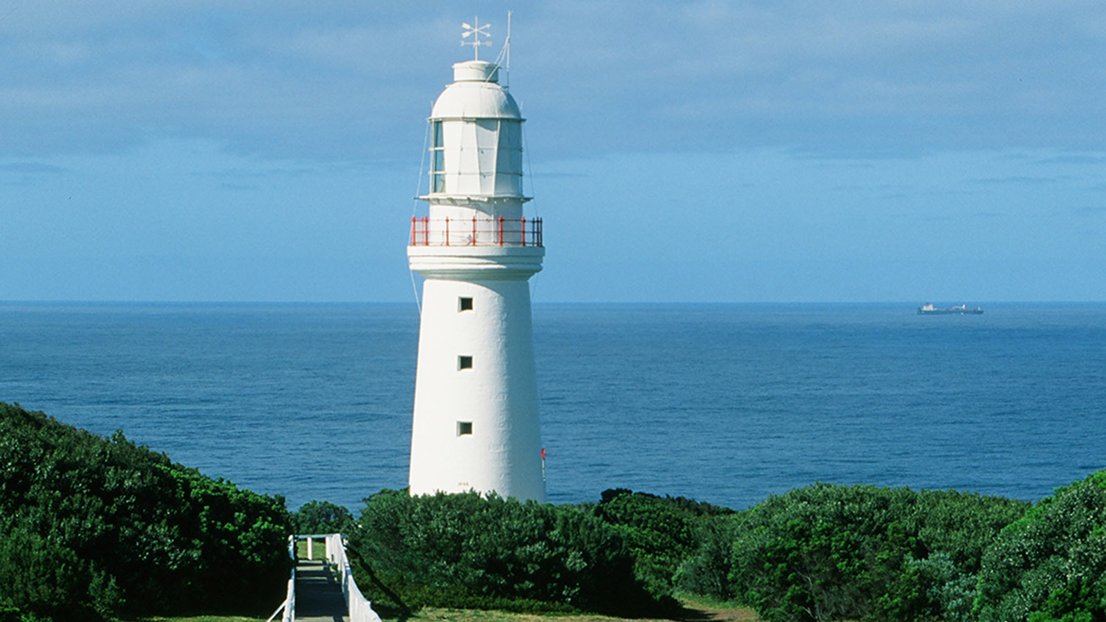 Australische Leuchttürme: Das Cape Otway Lighthouse sichert die Bass Strait. Foto: Hilke Maunder