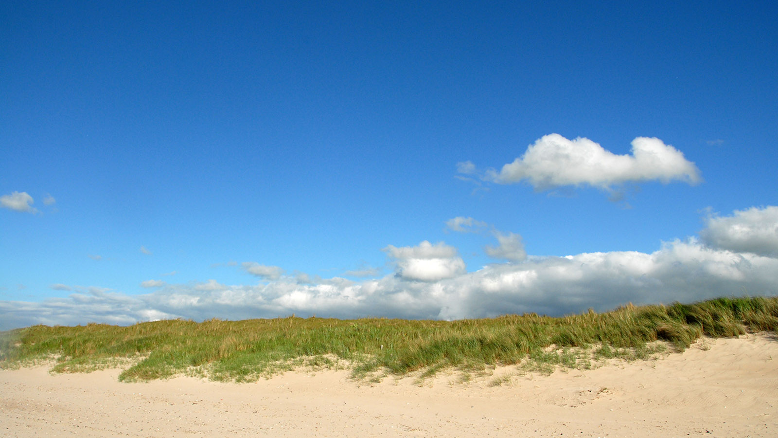 Ostseeferienland: Sommer, Sonne, Schäfchenwolken: Urlaubsflair an der Ostsee. Foto: Hilke Maunder
