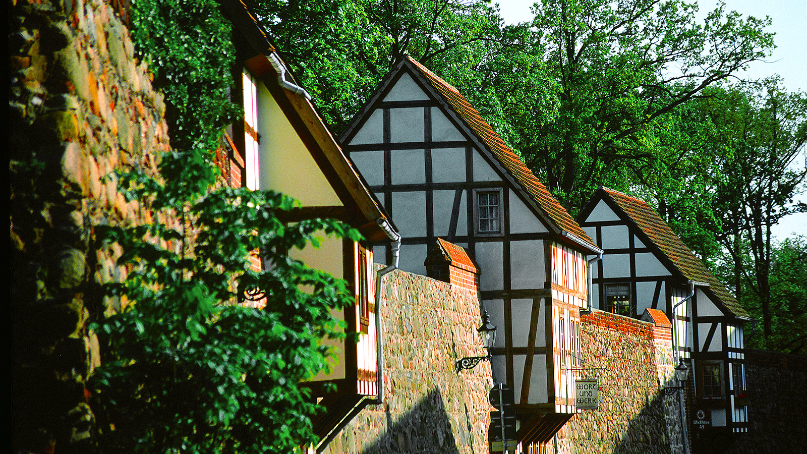 Die Wiek-Häuser von Neubrandenburg. Foto: Hilke Maunder