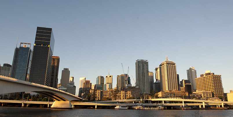 Skyline von Brisbane, der Hauptstadt von Queensland
