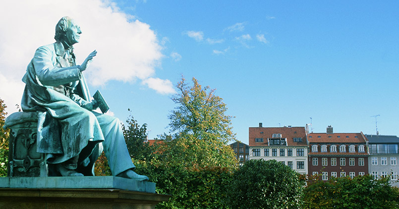 Märchendichter Andrsen im Park von Schloss Rosenborg