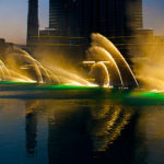 Am Dubai Lake wird eine beeindruckende Wasserschau gezeigt