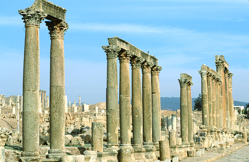 Das antike Jerash im Norden Jordaniens genießt den Ruf als besterhaltene römische Stadt der Welt.