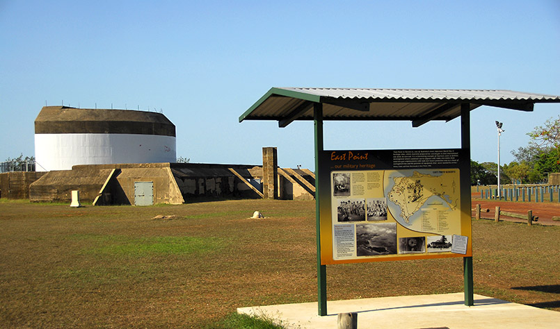 Am historischen East Point Reserve von Darwin