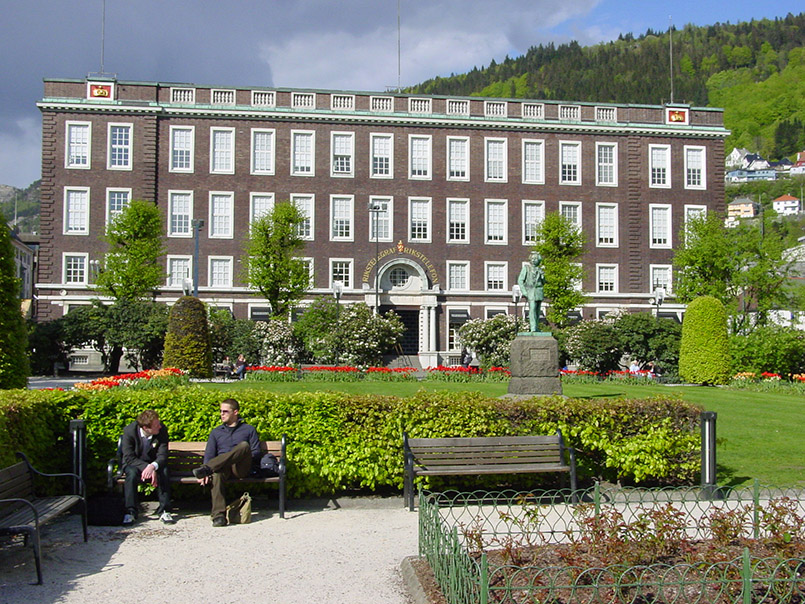 Der Stadtpark von Bergen