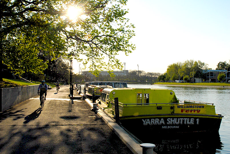 Melbourne: am Yarra River