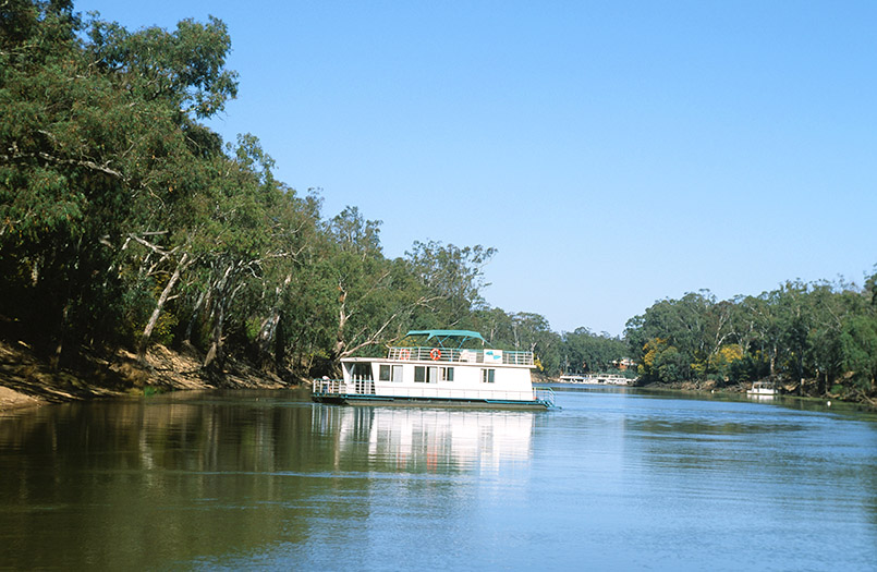 Mildura: Hausboote auf dem Murray