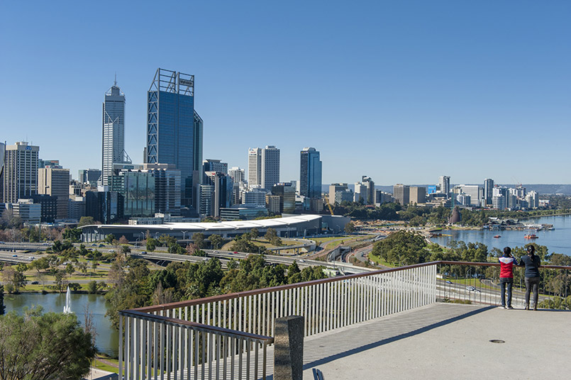 Perth: Blick auf den CBD vom Kings Park