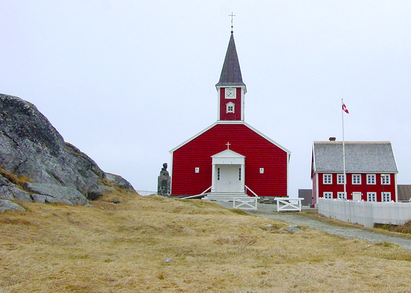 Die Altstadt von Nuuk - hier: die Erlöserkirche